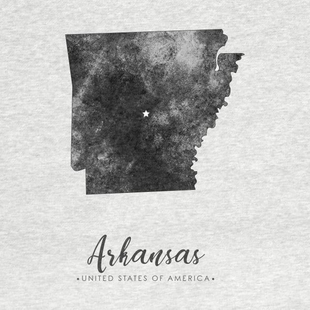 Arkansas state map by StudioGrafiikka